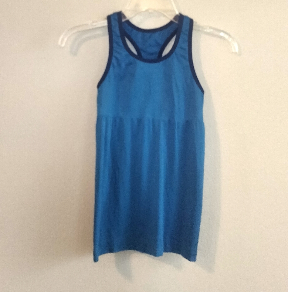 Patagonia Size XS Blue Sleeveless Tank Top Racerback With Built In Bra